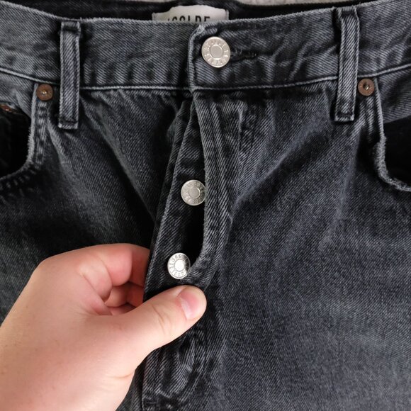 Agolde 90’s Jeans in Dark Grey - Women’s 32 - Picture 5 of 12